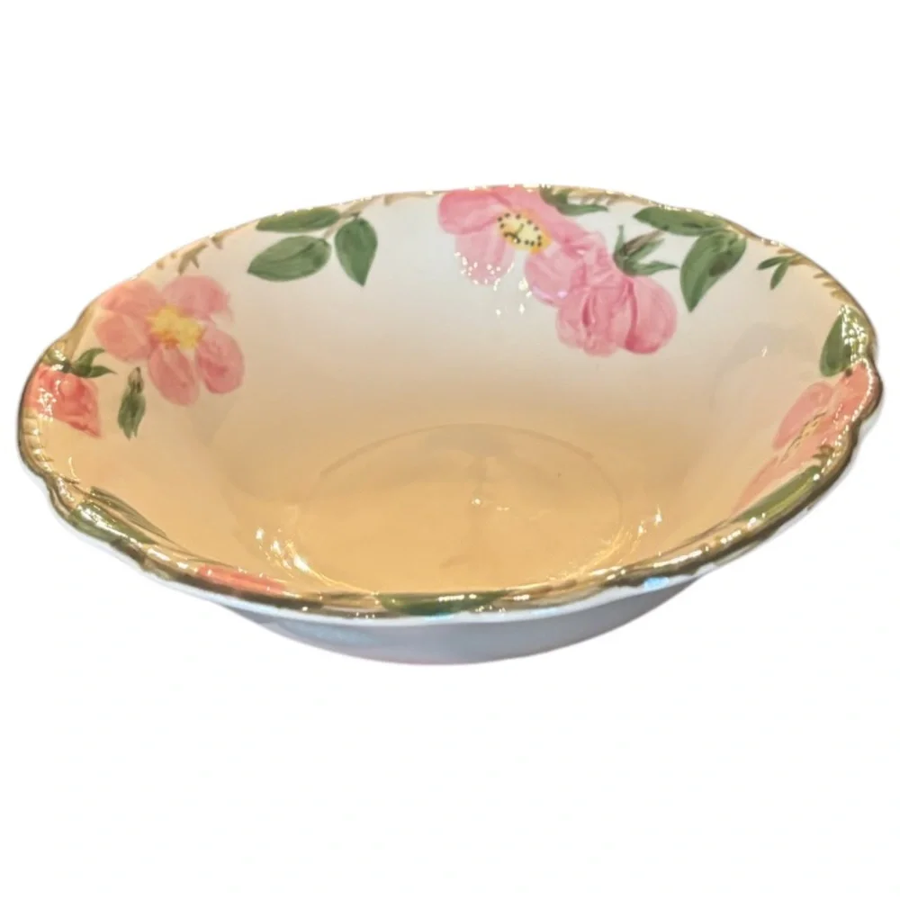 Franciscan Desert Rose Large Serving Vegetable Bowl 9” Rare Vintage Hand Painted